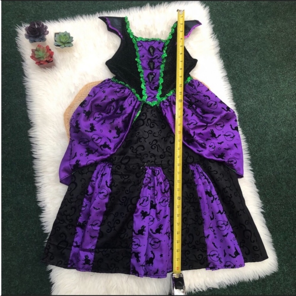 Witch Dress Costume Girls 5/6 - Picture 13 of 16